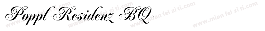 Poppl-Residenz BQ字体转换